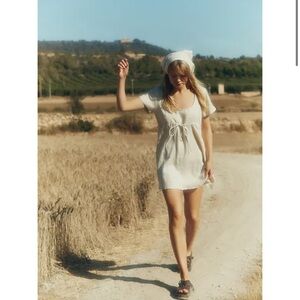 Opia Cream Mini Dress